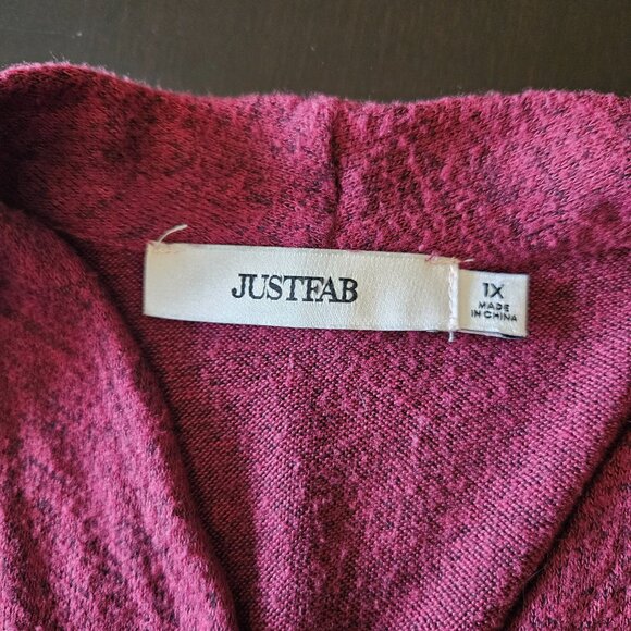 Burgundy Cross Over Top - Picture 5 of 9